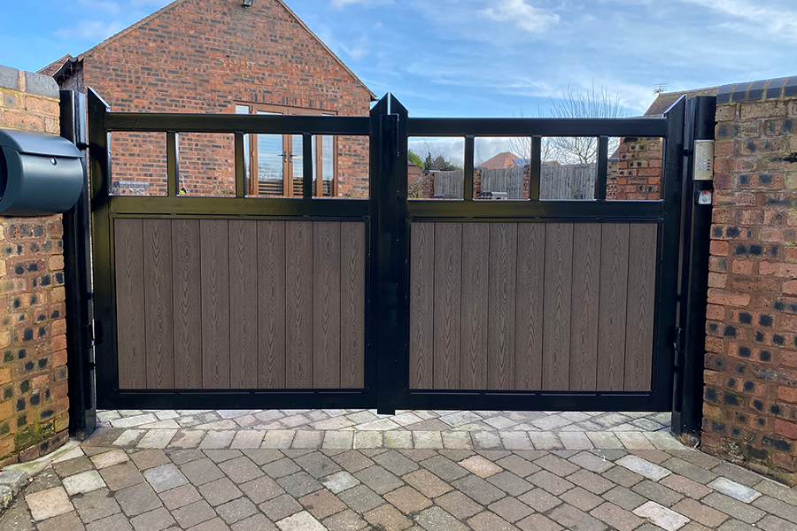 The Power of Composite Wood Panelled Electric Gates in Leeds