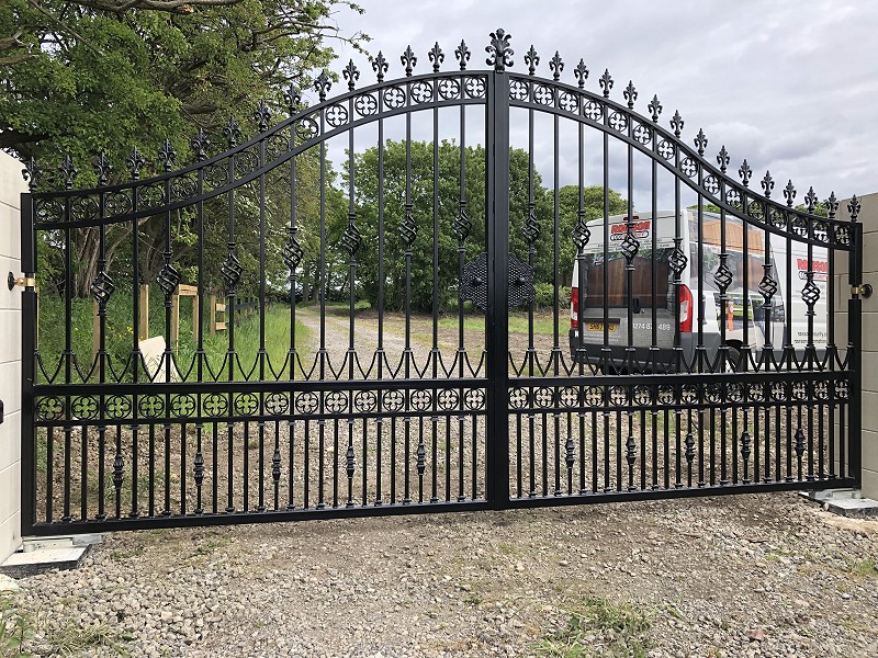 Electric Steel Gates