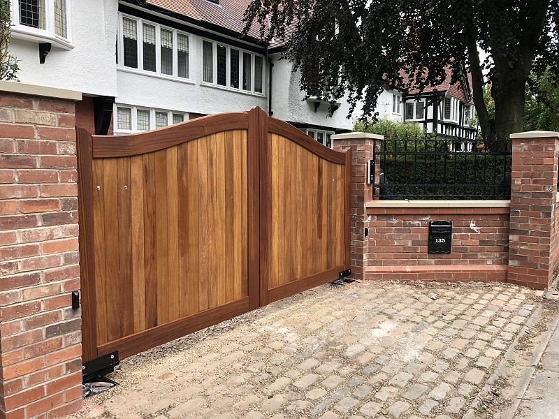 Electric Timber Gates